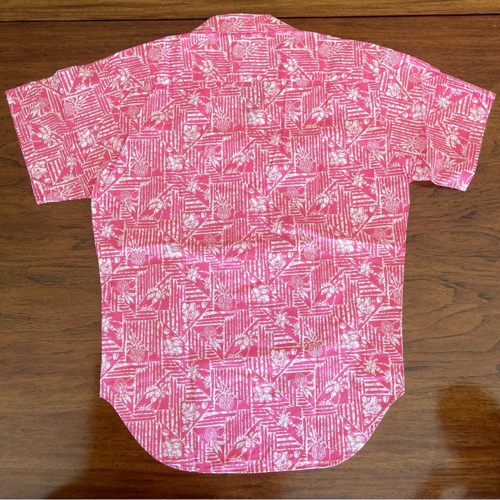 Pink Ladies aloha shirt/blouse made in Hawaii 100% cotton. XS x small - Picture 2 of 6